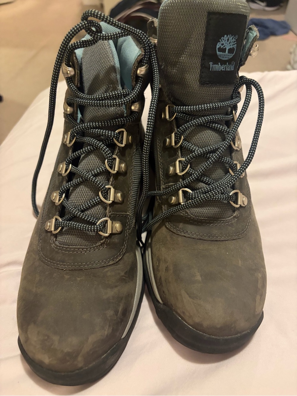 Timberland Women’Leather Hiking Boots - Grey 9.5